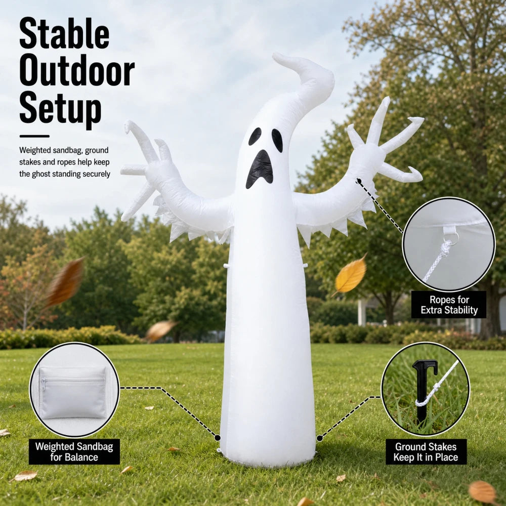 Inflatable Halloween Ghost Yard Decoration