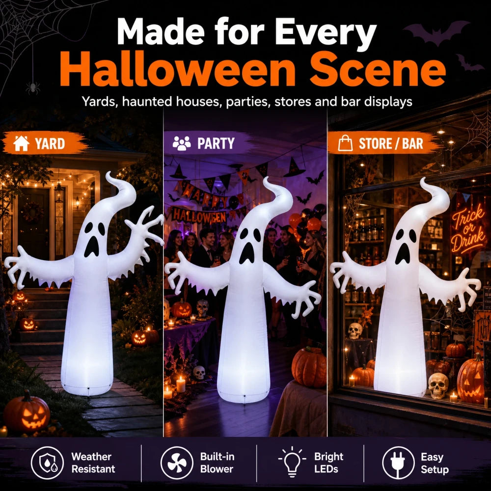 Inflatable Halloween Ghost Yard Decoration