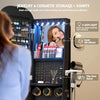 Black Wave Mirror Jewelry Armoire