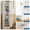 Slim Wood Bathroom Storage Cabinet